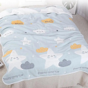 Reall Thick 10 Layers Muslin Cotton Kids Sleeping Blanket Autumn Winter Warm Baby Children Nap Bedding Blanket 120x150cm