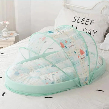 3 Pieces/Set Portable No-install Foldable Baby Mosquito Net Four Seasons Newborn Anti-fall Mosquito Net Modern Style Bedding