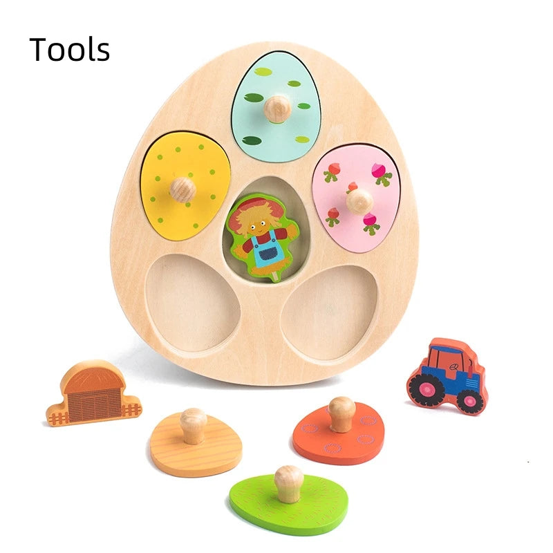 Wooden Eggs Puzzle