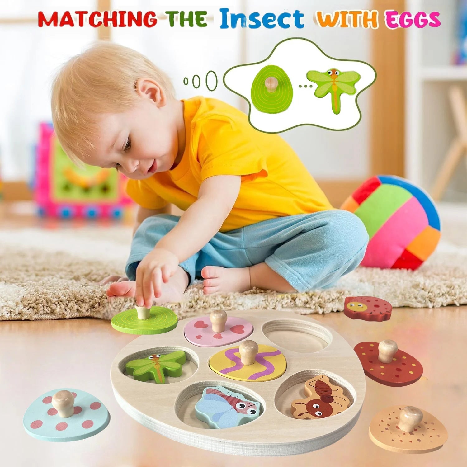 Wooden Eggs Puzzle