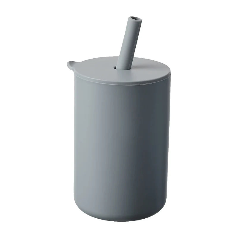 1pc 150ml Baby Straw Cup 5oz Toddler Drinking Cup Silicone Training Cup For Baby And Kids Portable And Practical Feeding Cup
