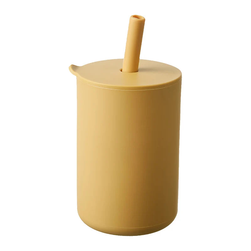 1pc 150ml Baby Straw Cup 5oz Toddler Drinking Cup Silicone Training Cup For Baby And Kids Portable And Practical Feeding Cup