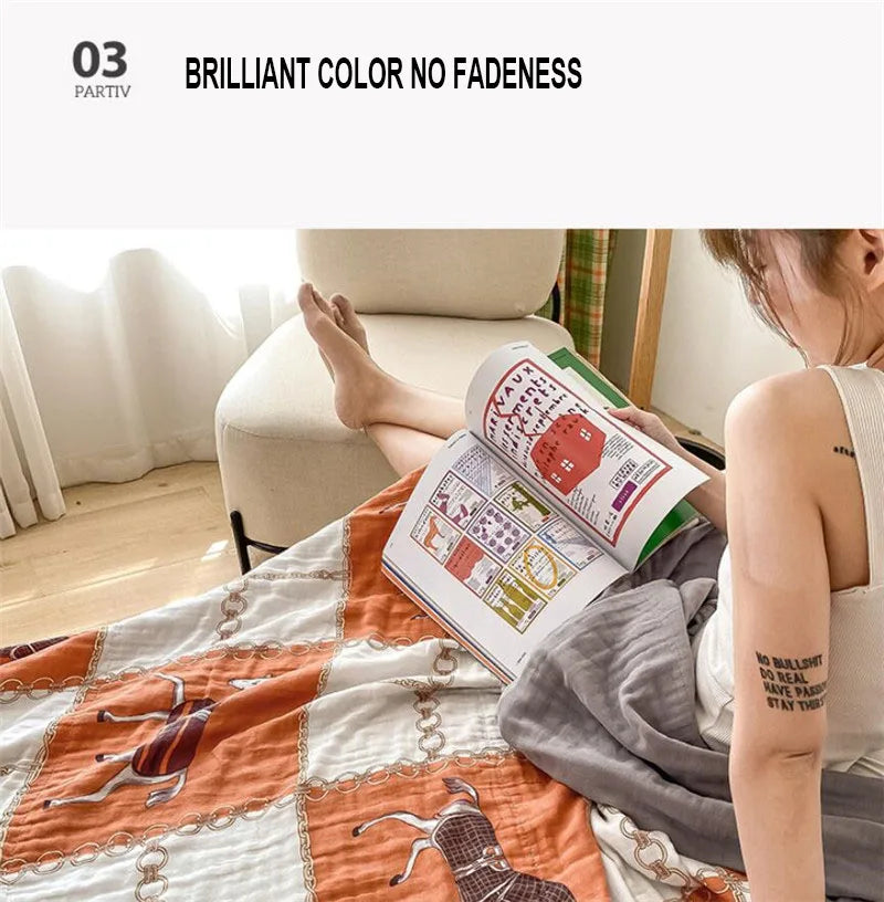 5 Size Baby Muslin Cotton Blanket 6 Layer Gauze Cotton Kids Adult Bedding Sleeping Blanket Bed Sheet Bedspread Children Blanket