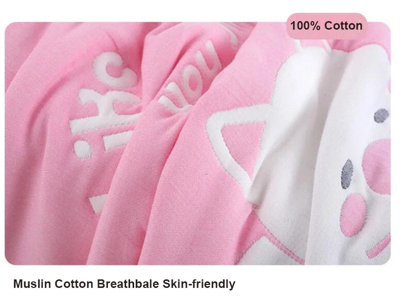 Reall Thick 10 Layers Muslin Cotton Kids Sleeping Blanket Autumn Winter Warm Baby Children Nap Bedding Blanket 120x150cm