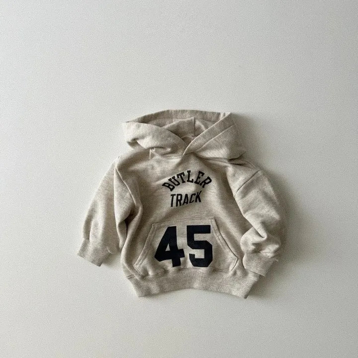 2025 Autumn New Baby Long Sleeve Sweatshirt Cotton Infant Boys Letter Print Hooded Sweatshirt Girls Casual Pullover Baby Clothes