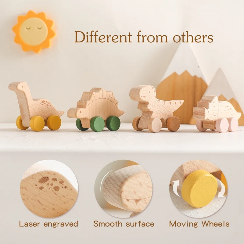 Wooden Teether Car