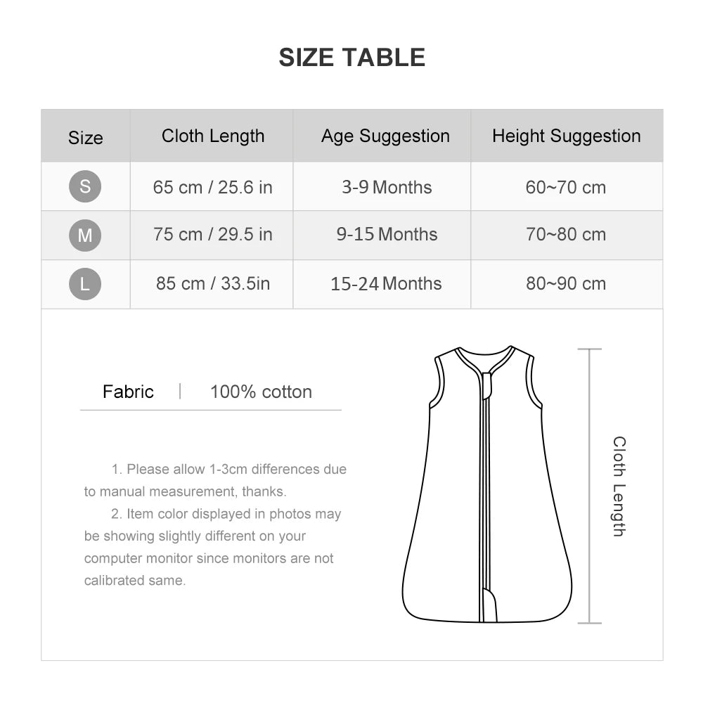 Sleeping Bag For Babies 3-24Months Boys Girls Summer Sleep Sack Vest Thin Breathable 0.5Tog 2-Ways Zipper Nappy Changing Bag