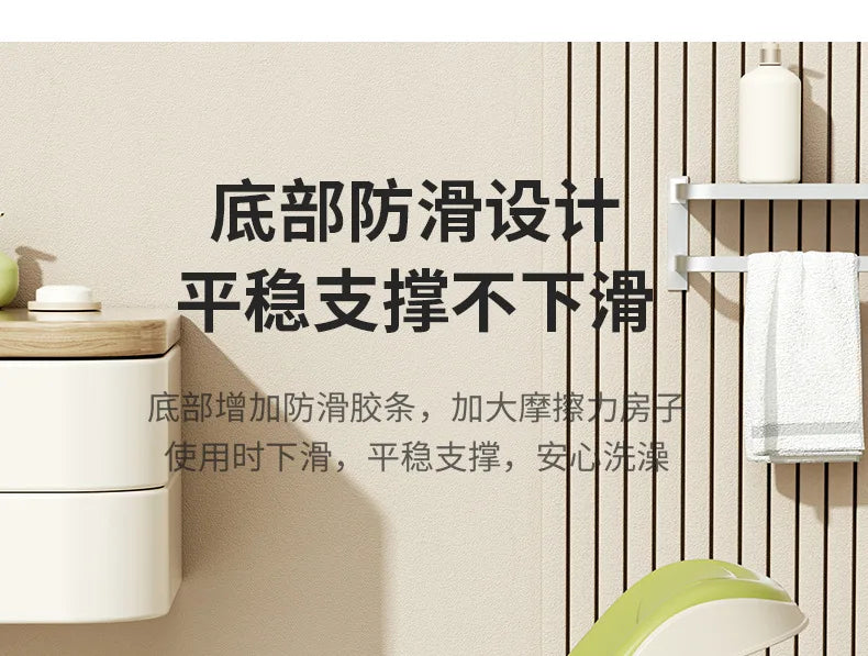 Real-Time Temperature Silicone Baby Take A Bath Bathtub Non-Slip Foot Bath Bucket Folding Bathroom with Temperature Sensing