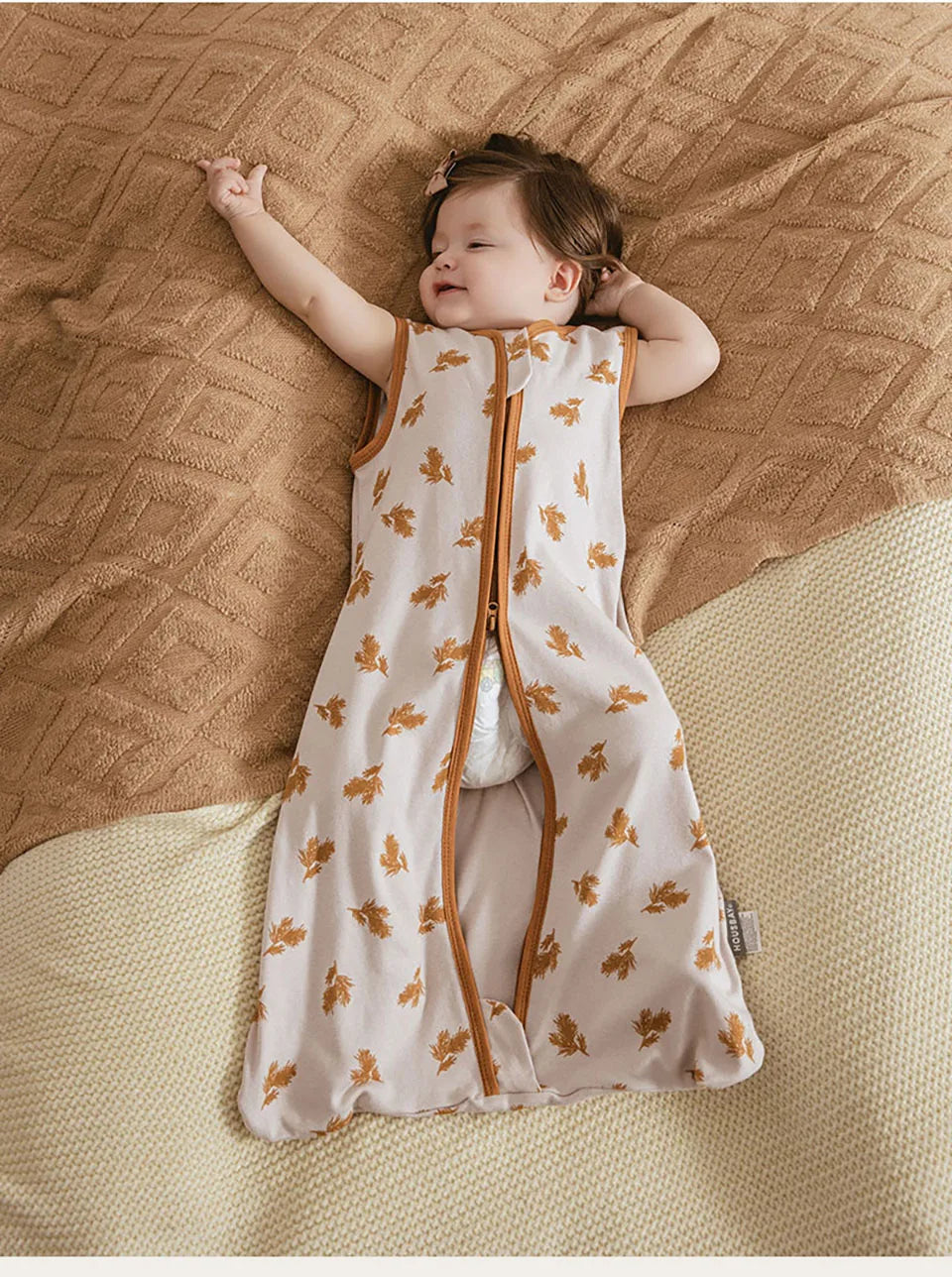 Sleeping Bag For Babies 3-24Months Boys Girls Summer Sleep Sack Vest Thin Breathable 0.5Tog 2-Ways Zipper Nappy Changing Bag