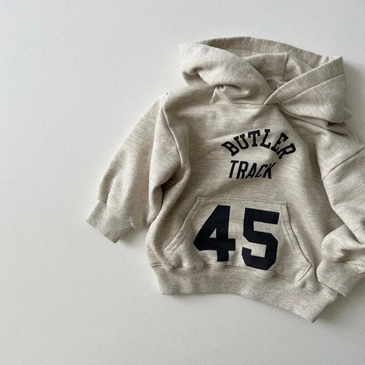 2025 Autumn New Baby Long Sleeve Sweatshirt Cotton Infant Boys Letter Print Hooded Sweatshirt Girls Casual Pullover Baby Clothes