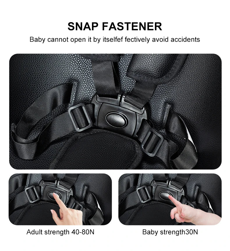 360° Rotating Baby Stroller with Premium PU Seat, Lightweight 3-in-1 Travel System One-Hand Fold & Adjustable Canopy for Newborn
