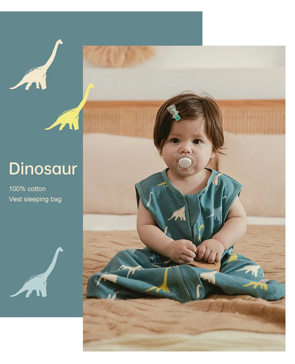 Sleeping Bag For Babies 3-24Months Boys Girls Summer Sleep Sack Vest Thin Breathable 0.5Tog 2-Ways Zipper Nappy Changing Bag