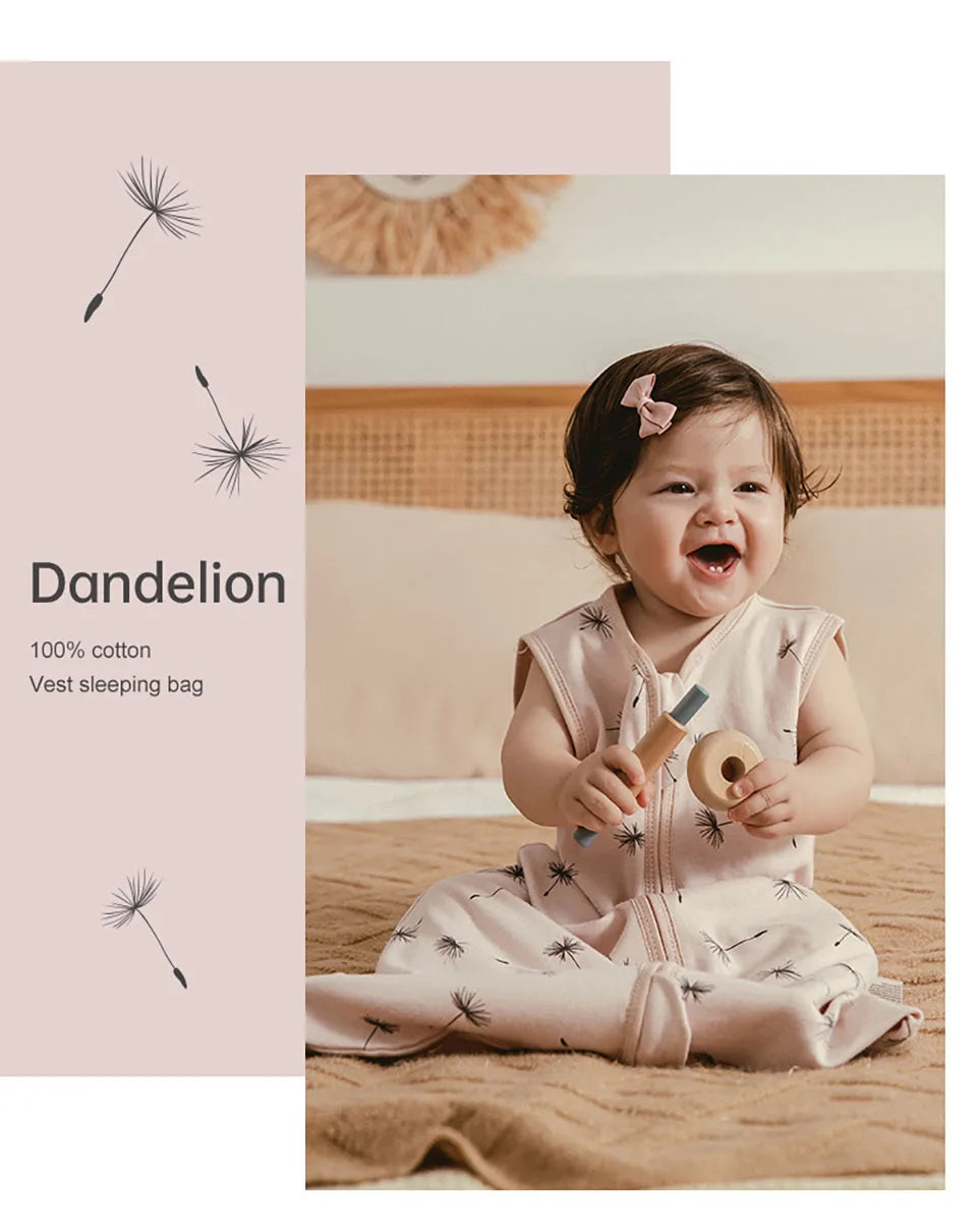 Sleeping Bag For Babies 3-24Months Boys Girls Summer Sleep Sack Vest Thin Breathable 0.5Tog 2-Ways Zipper Nappy Changing Bag