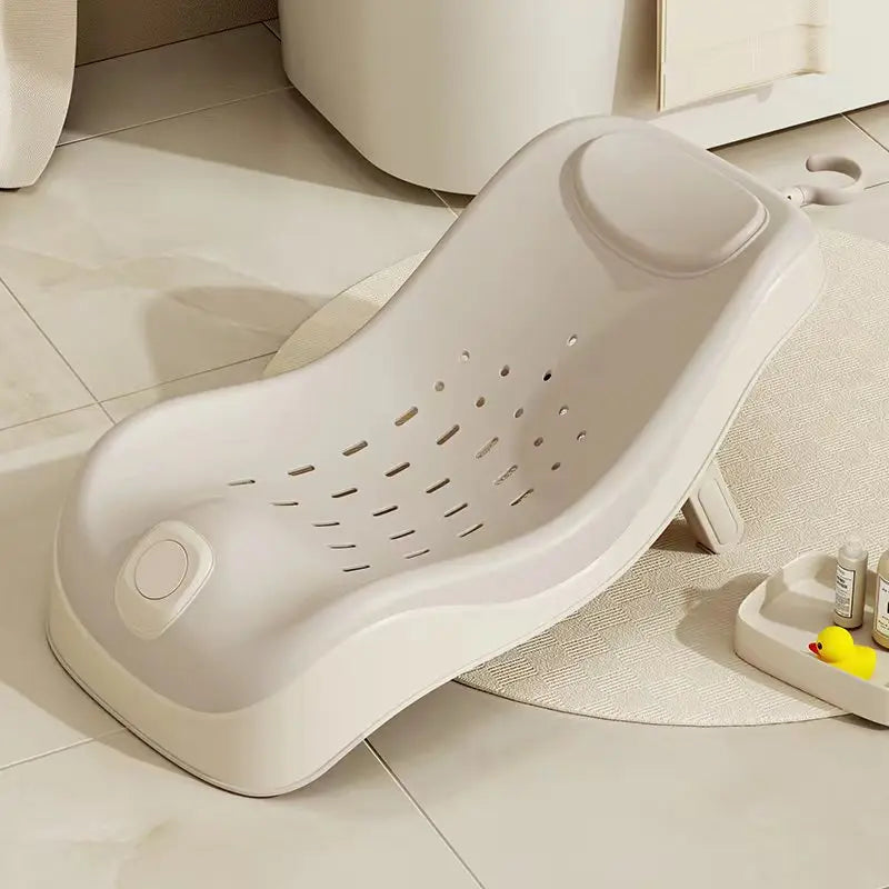Real-Time Temperature Silicone Baby Take A Bath Bathtub Non-Slip Foot Bath Bucket Folding Bathroom with Temperature Sensing