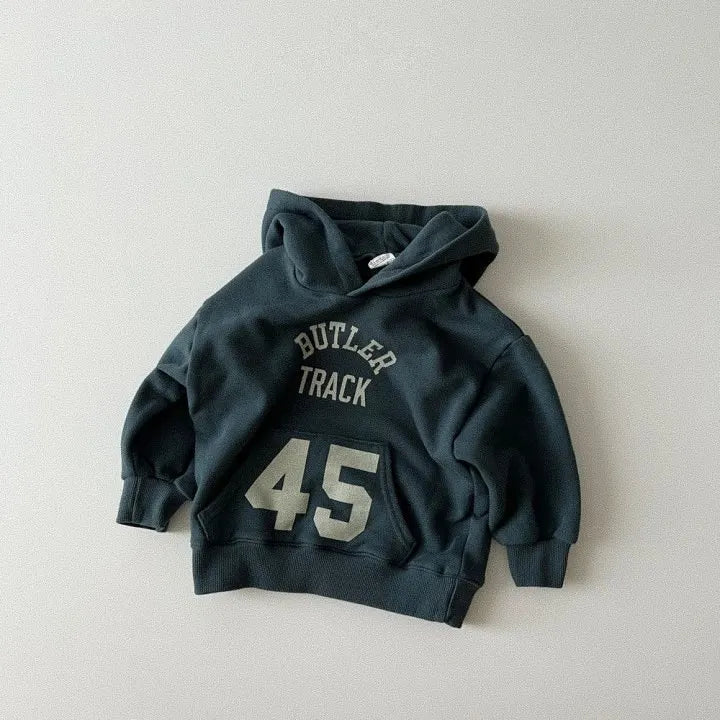 2025 Autumn New Baby Long Sleeve Sweatshirt Cotton Infant Boys Letter Print Hooded Sweatshirt Girls Casual Pullover Baby Clothes